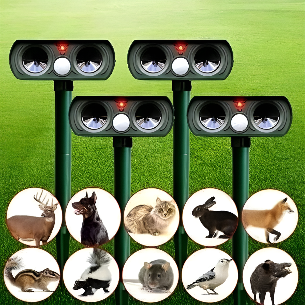 赤外線ソーラー駆動動物害虫撃退器
