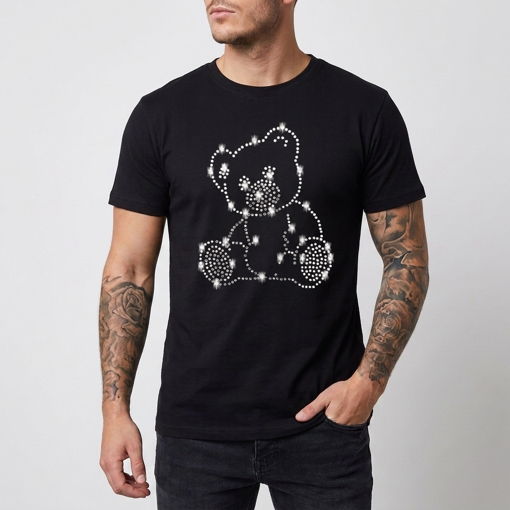 スリムフィット・スパンコールTシャツ(メンズ用)