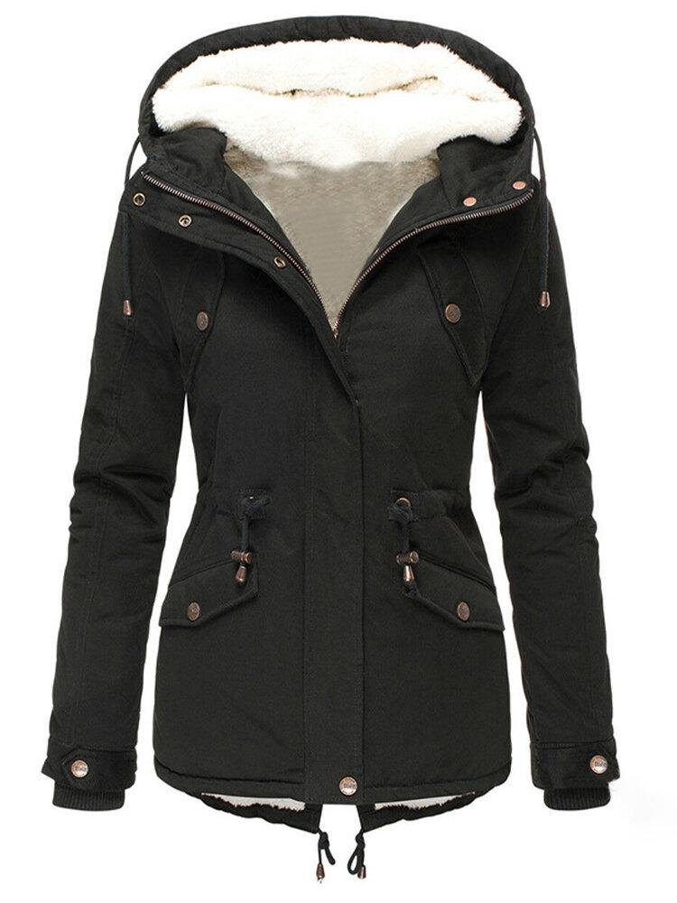 女性用水をはじく冬のジャケット