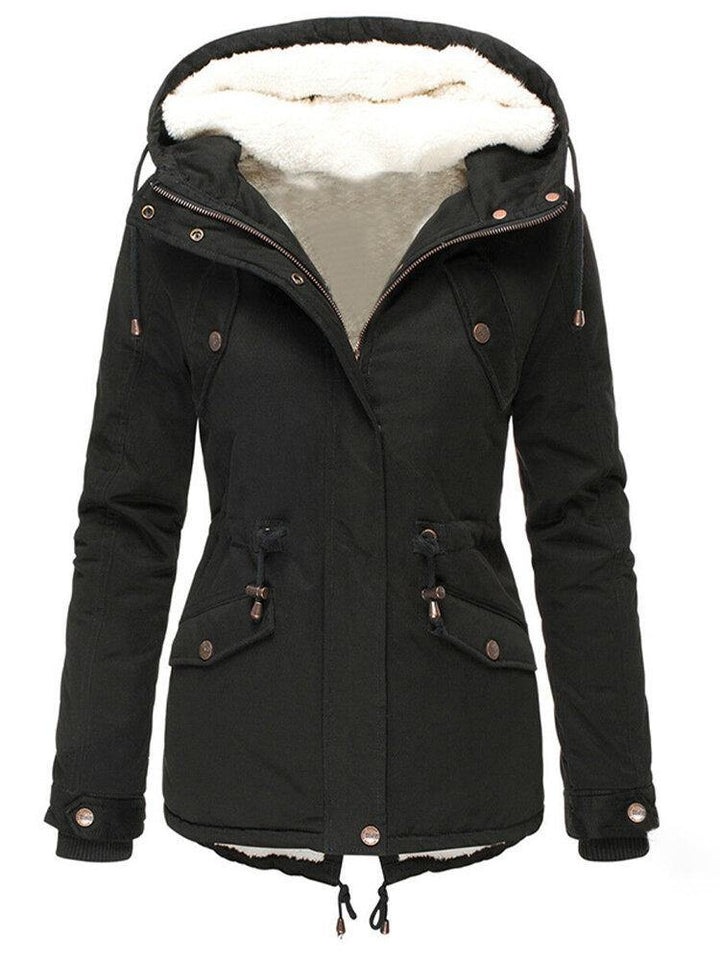 女性用水をはじく冬のジャケット