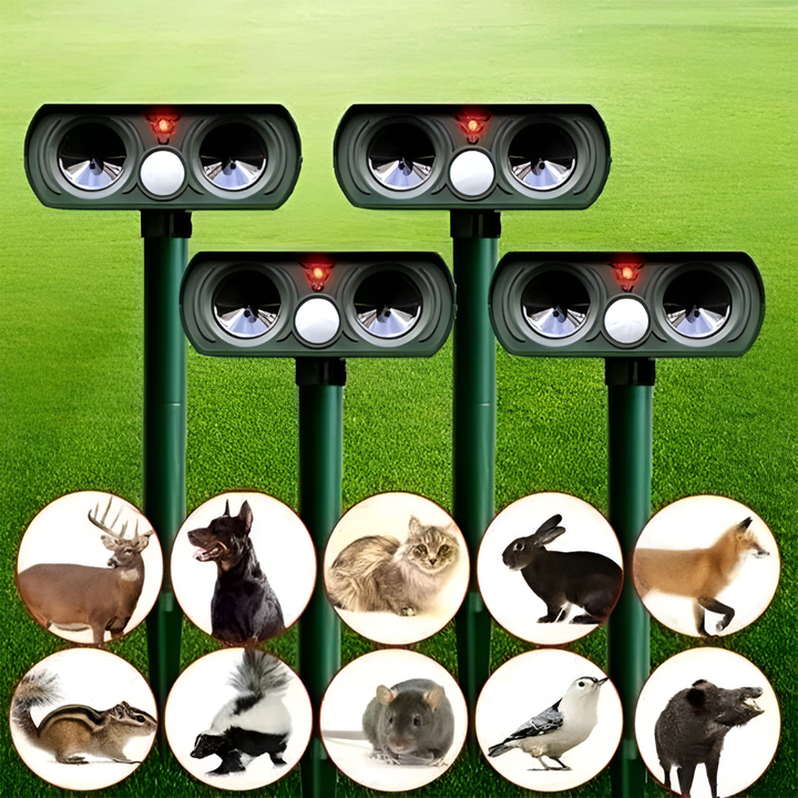 赤外線ソーラー駆動動物害虫撃退器