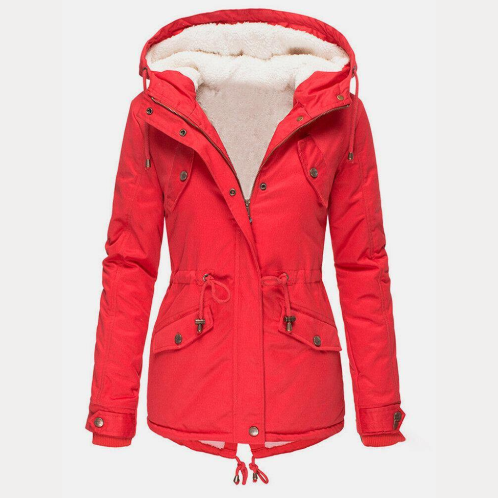 女性用水をはじく冬のジャケット