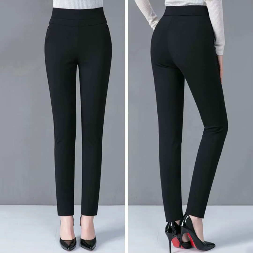 女性用ストレッチハイウエストパンツ