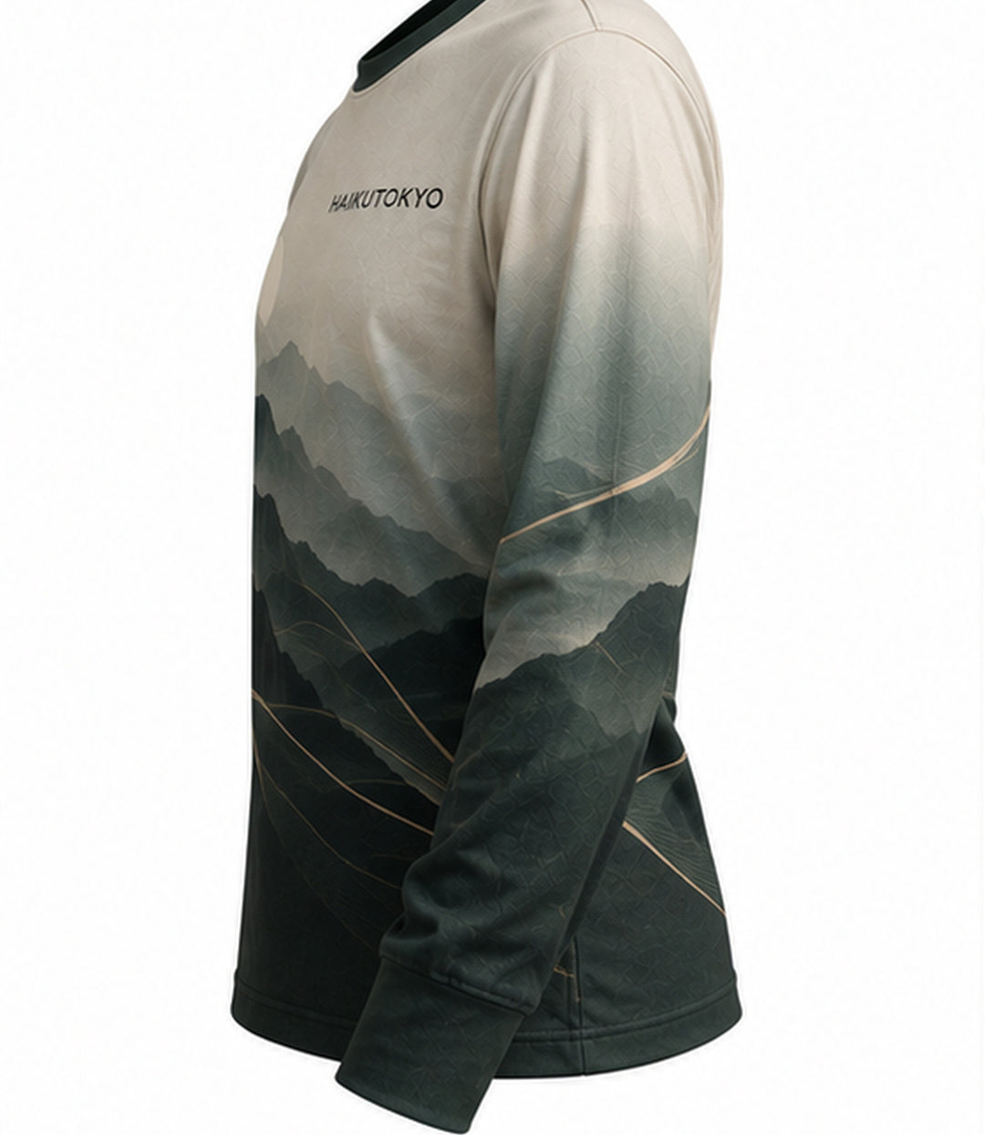 HAIKUTOKYO メンズ 長袖グラフィックTシャツ - グリーン