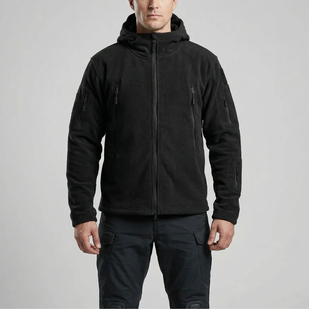 Hooded Full-Zip Fleece Jacket For Men