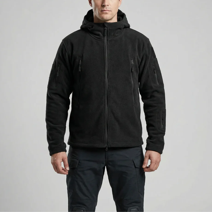 Hooded Full-Zip Fleece Jacket For Men