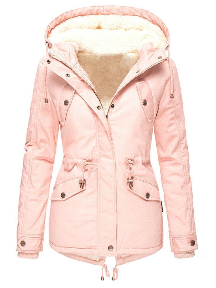 女性用水をはじく冬のジャケット