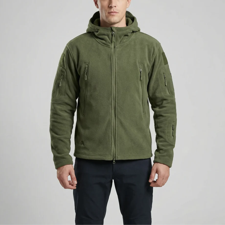 Hooded Full-Zip Fleece Jacket For Men