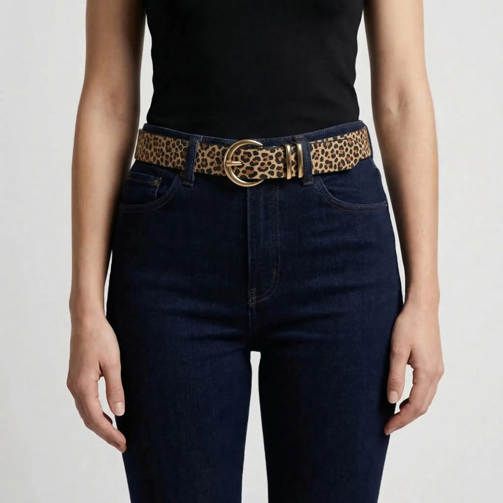 Beltriva - 3-Piece Gold Buckle Waist Belt Set
