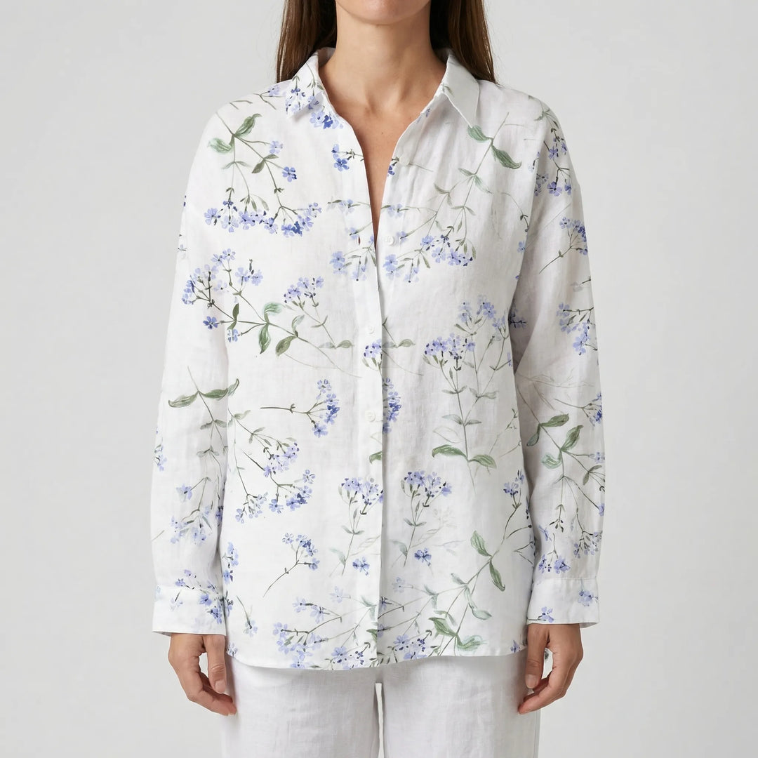 Blossula - Long-Sleeve Floral Button-Up Shirt