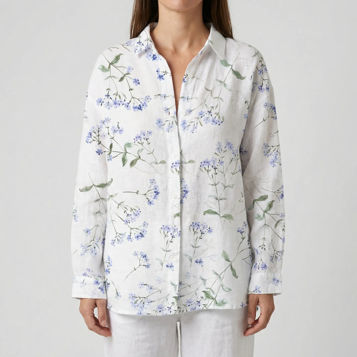 Blossula - Long-Sleeve Floral Button-Up Shirt