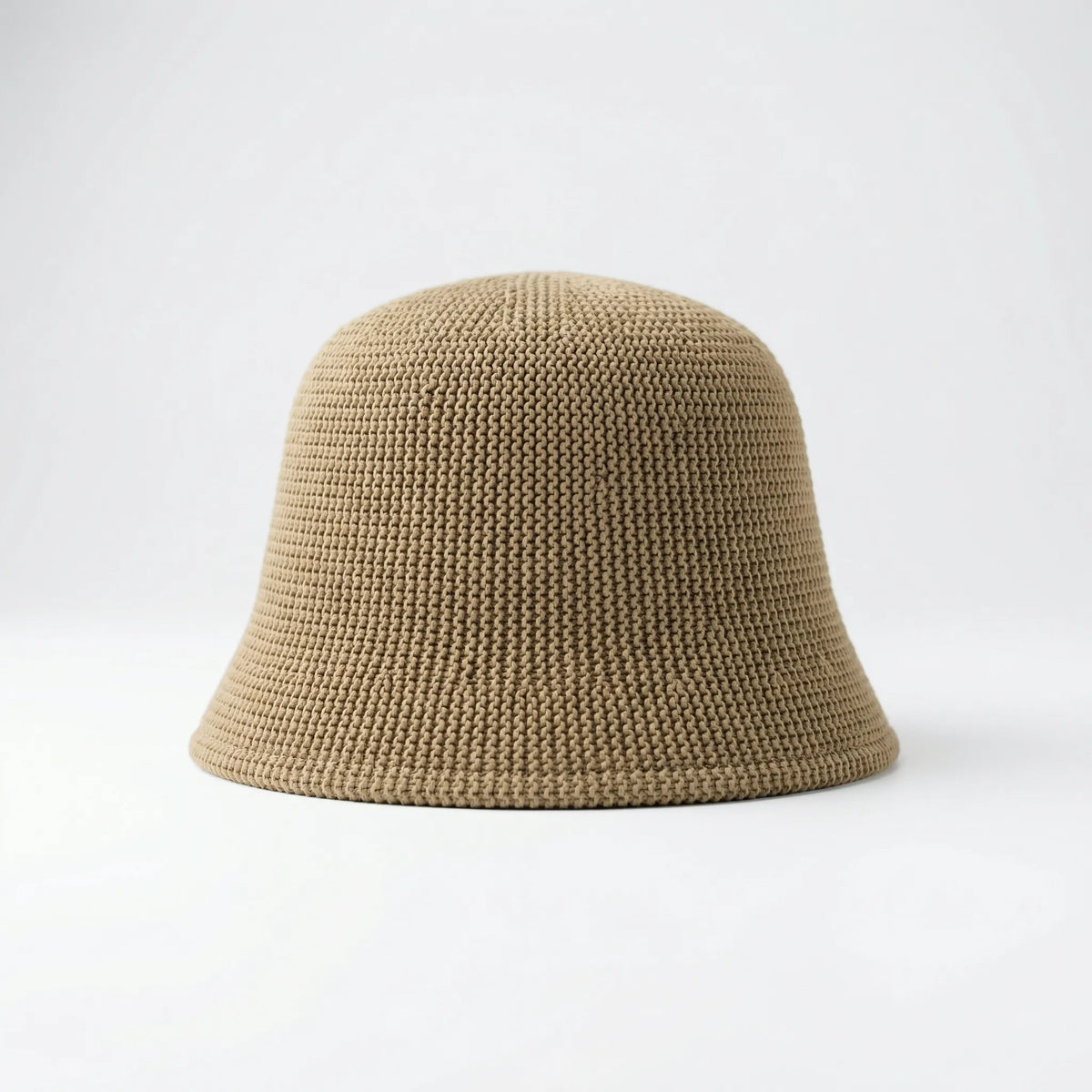 Brevala - Wide-Brim Hollow-Knit Bucket Hat