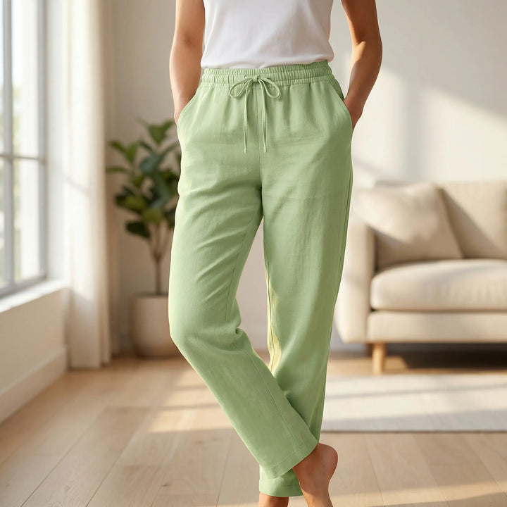 Brezola - Relaxed Straight-Leg Women's Trousers