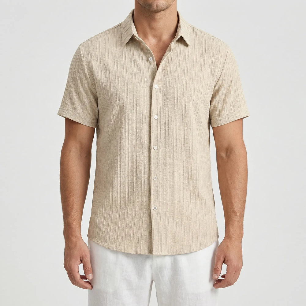 Brezzol - Short-Sleeve Button-Up Men's Shirt