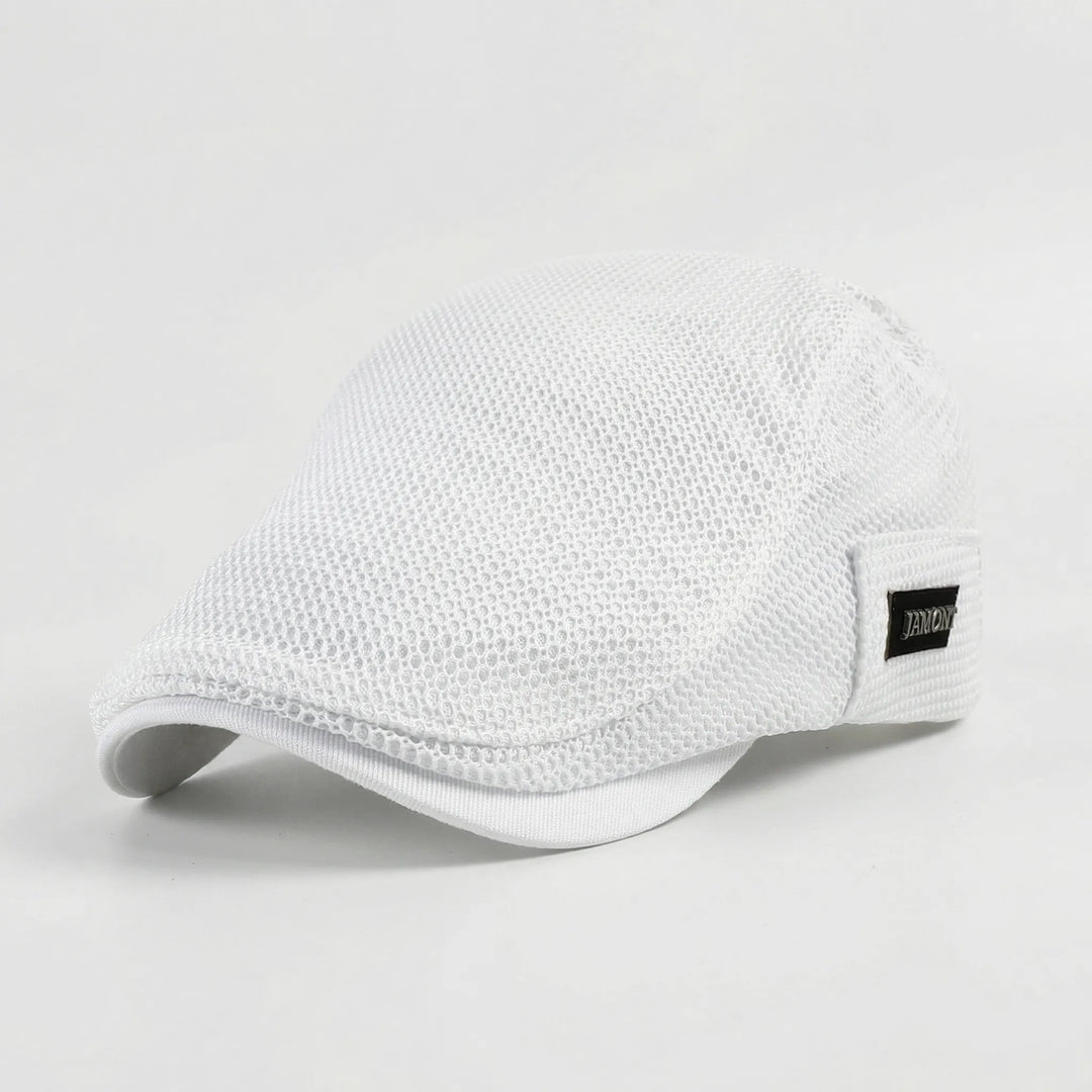 Brimow - Breathable Mesh Flat Cap For Men