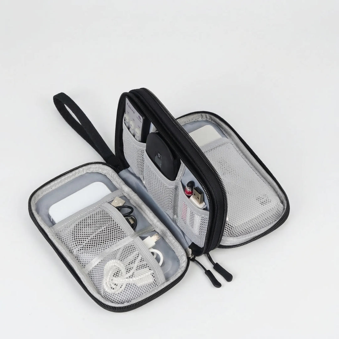 Cablivo - Double-Layer Travel Cable Organizer Pouch