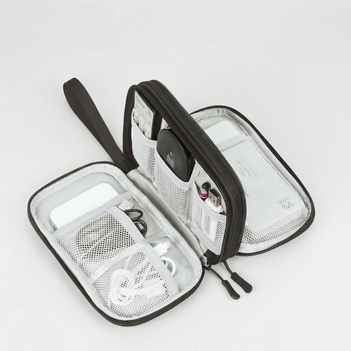Cablivo - Double-Layer Travel Cable Organizer Pouch