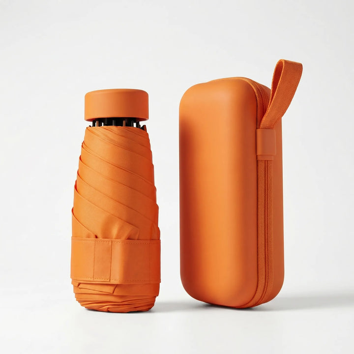 Canopiq - Compact Flat-Fold Travel Umbrella With Case