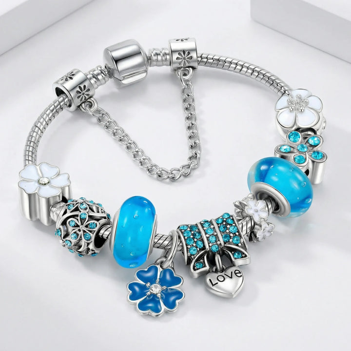 Charmélia - Adjustable Charm Bracelet With Love Pendant