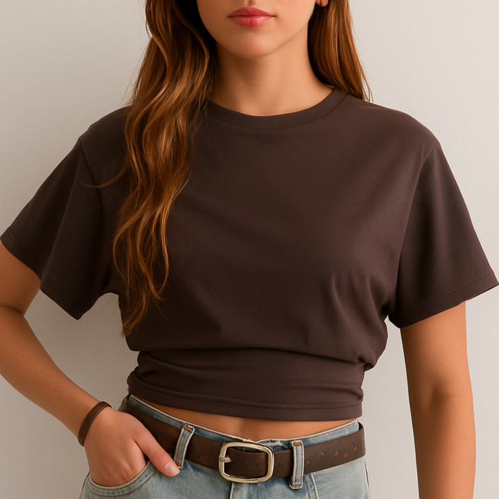 クラシックラウンドネックサマーTシャツ（女性用）