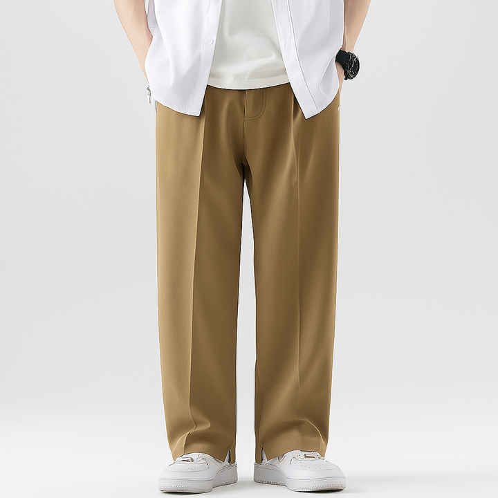 男性用ルーズドレープ夏パンツ