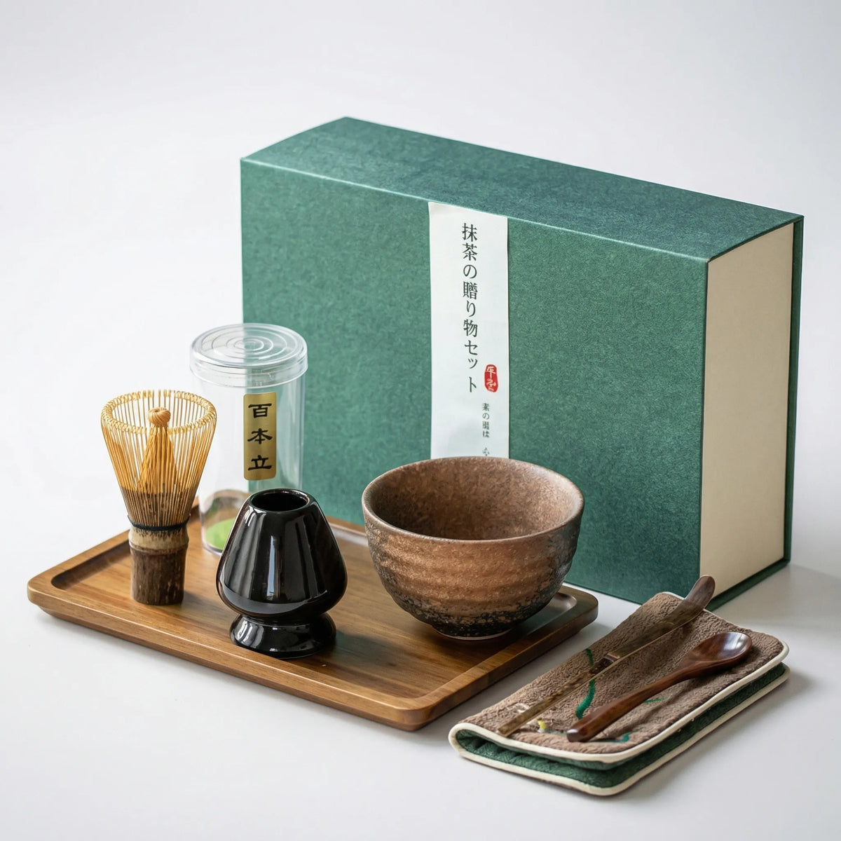 伝統的な日本の抹茶道具ギフトセット