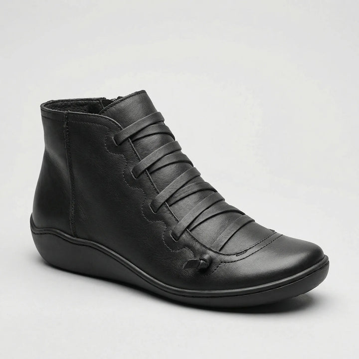 Classiquel - Low Wedge Lace-Up Ankle Boot