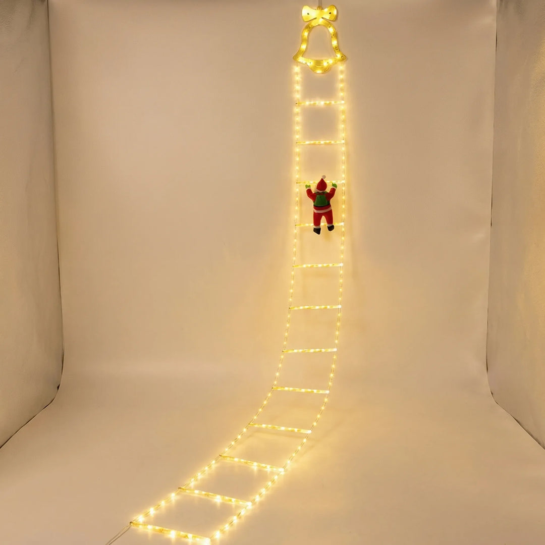 Climblix - Animated LED Ladder Climbing Santa Decoration