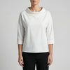 High Collar Relaxed-Fit Blouse for Women