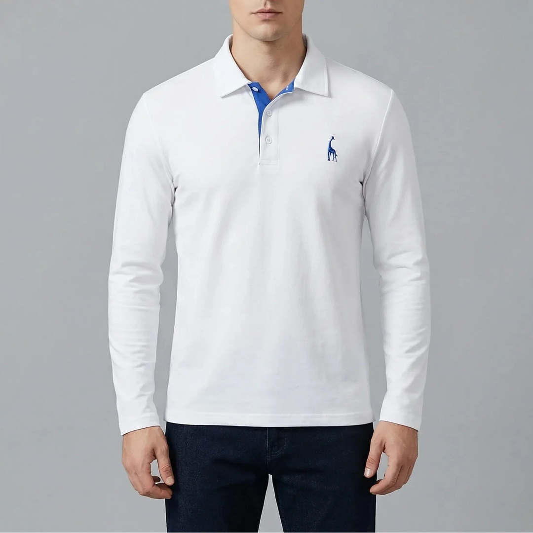 Collven - Long Sleeve Classic Collar Polo