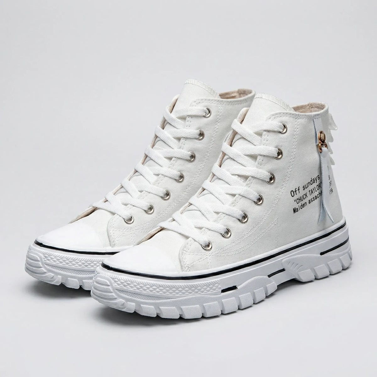 Colvane - High-Top Lace-Up Canvas Sneaker