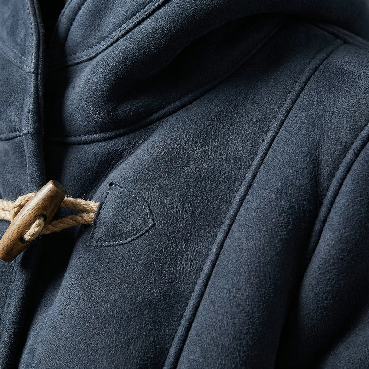 Colvara - Hooded Toggle-Closure Mid-Length Coat