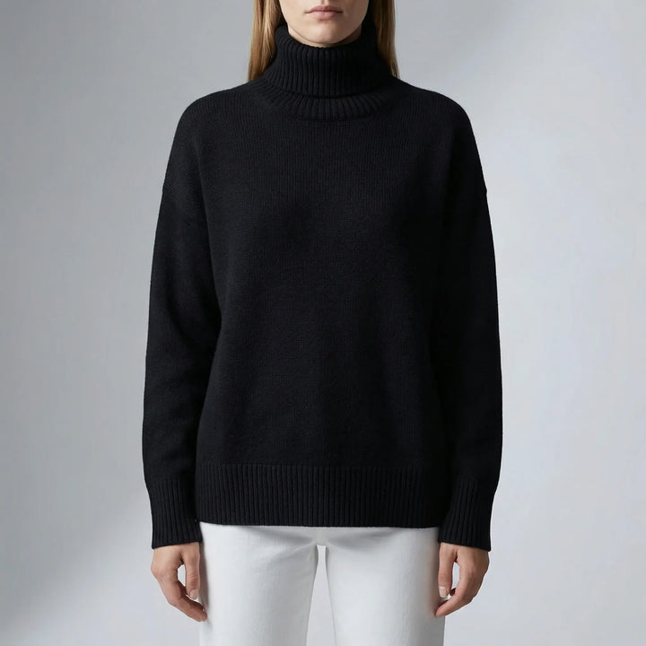 Colvene - Turtleneck Knit Sweater For Women