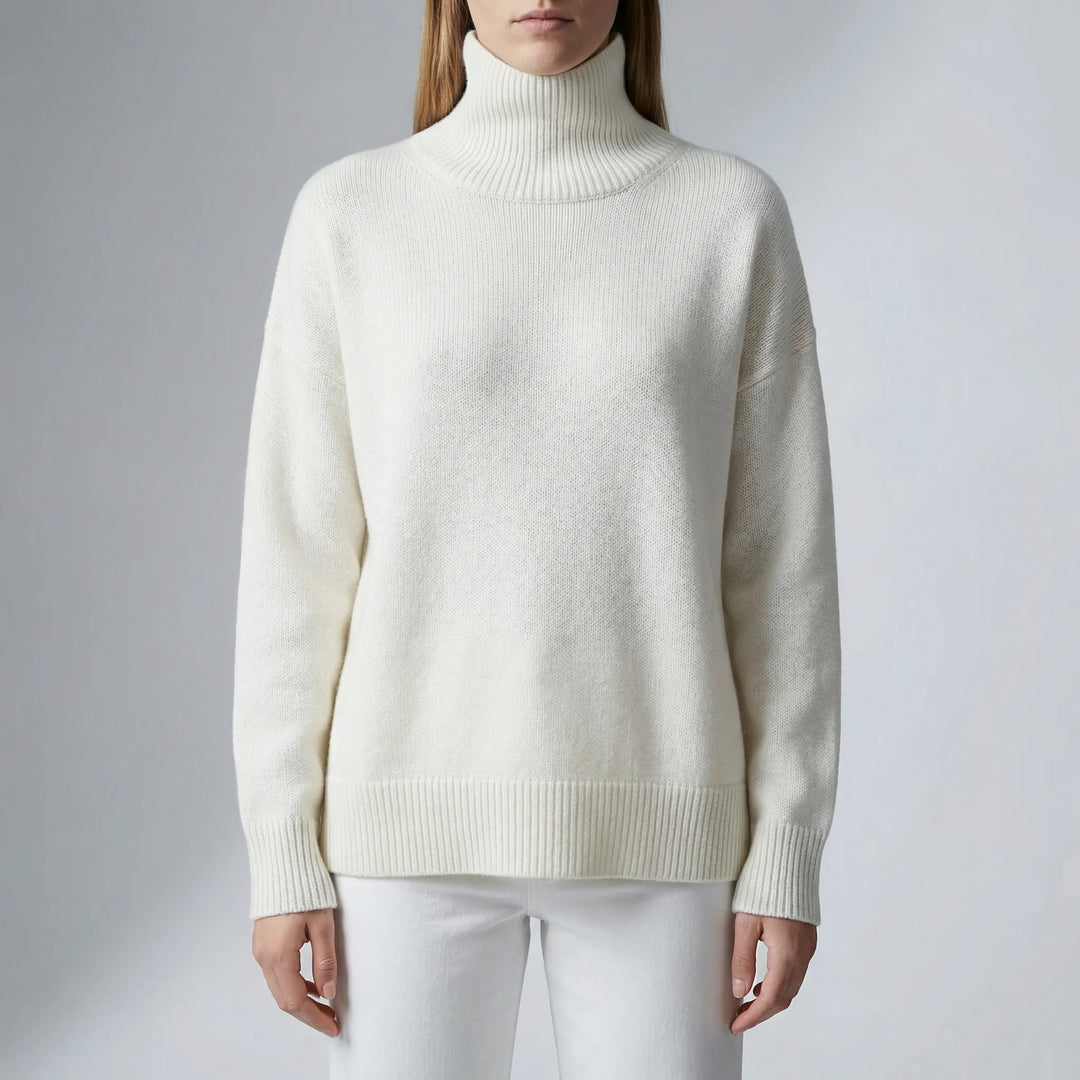 Colvene - Turtleneck Knit Sweater For Women