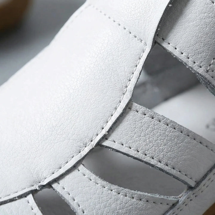 Comfavra - Closed-Toe Adjustable Strap Sandal