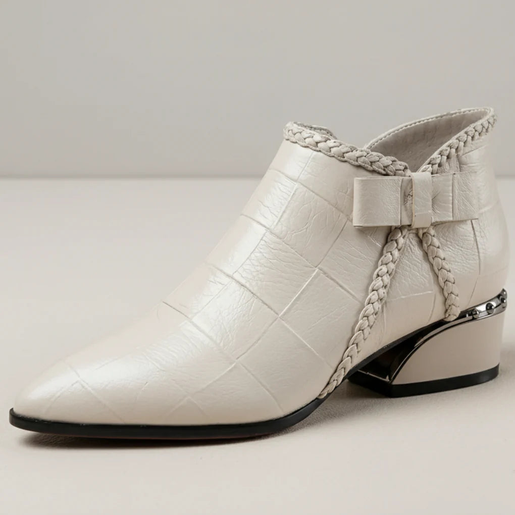 Crestona - Low Block Heel Ankle Boot