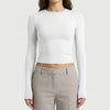 長袖クロップシャツTシャツ