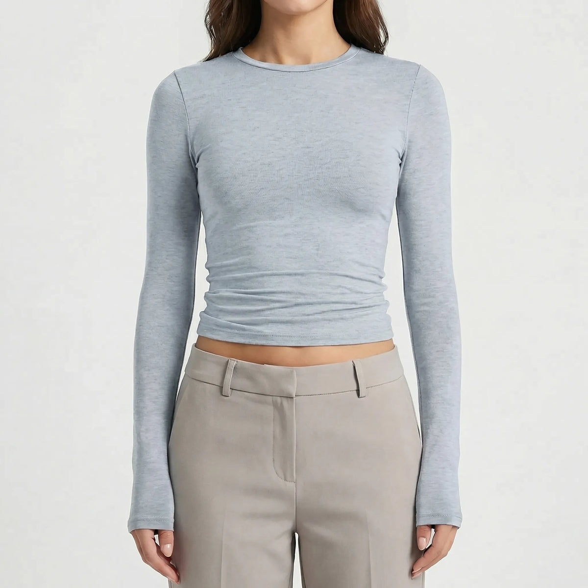 Crovella - Long Sleeve Cropped Tee