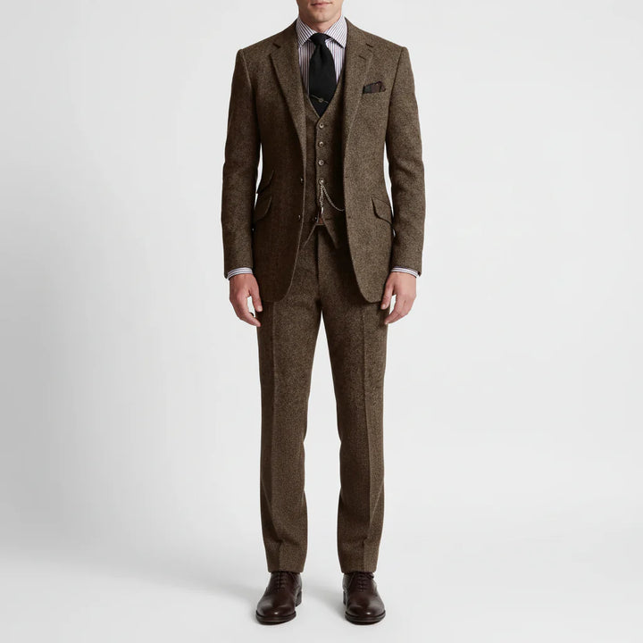 Dapsworth - Three-Piece Single-Breasted Formal Suit Set