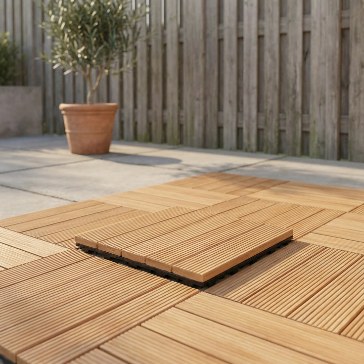Deckora - Interlocking Outdoor Wood Floor Tile