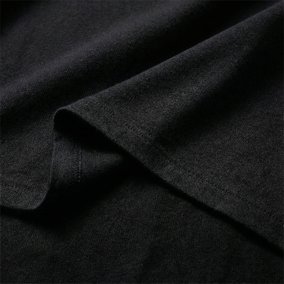 Drapis - Long Sleeve Asymmetric Hem Top