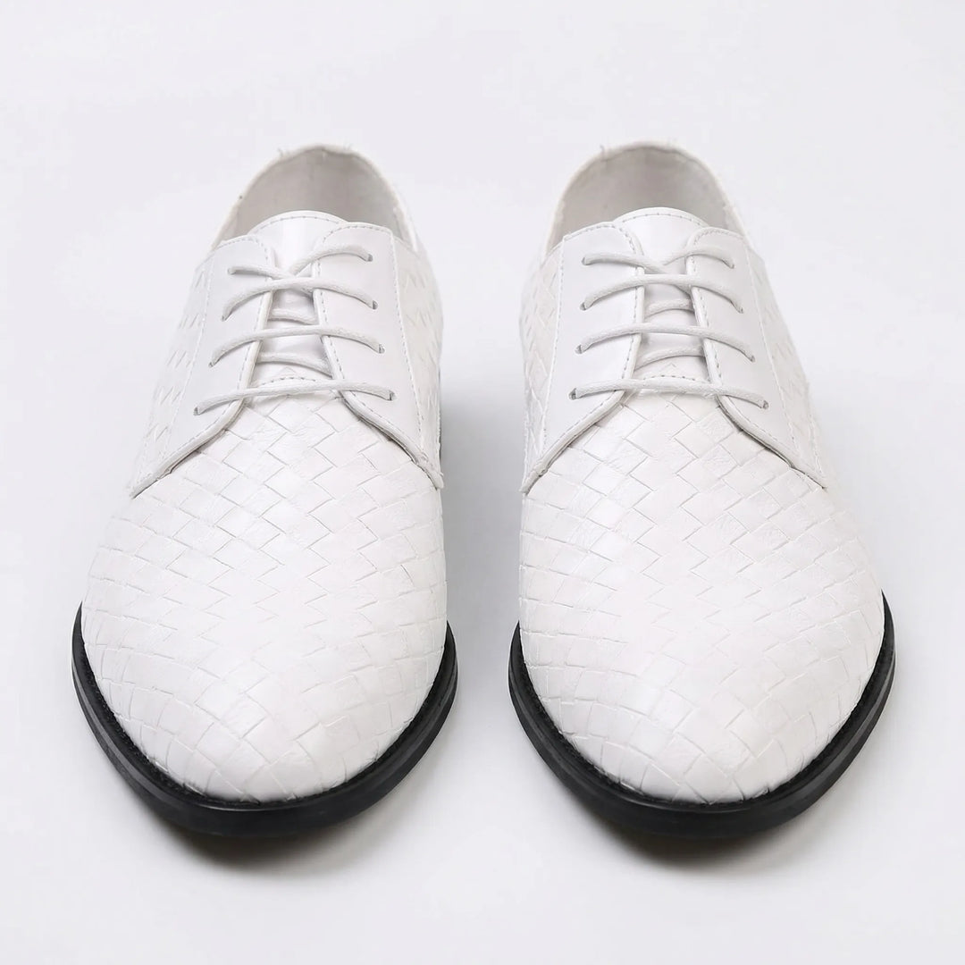 Dressivo - Textured Leather Lace-Up Dress Shoe
