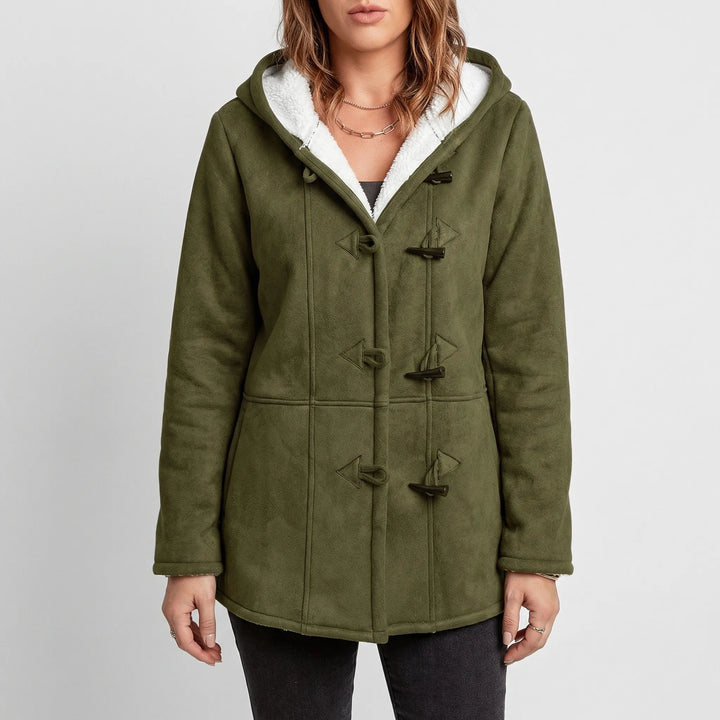 Dusklen - Hooded Toggle-Front Women's Coat