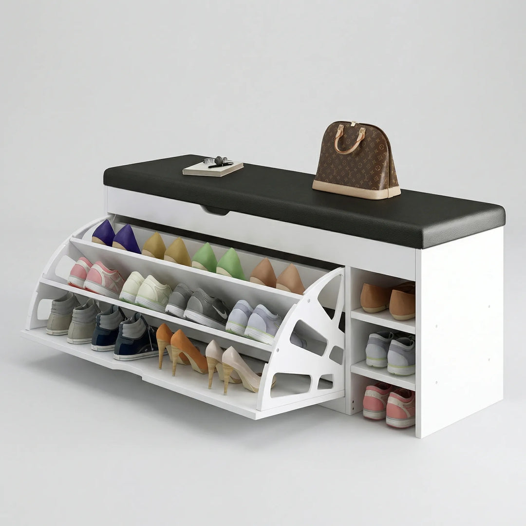 Entrova - 3-In-1 Shoe Cabinet With Bench