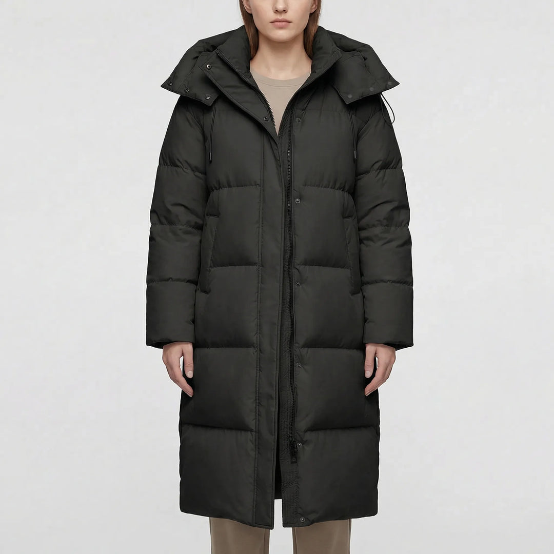 Frostella - Hooded Long Puffer Jacket For Women