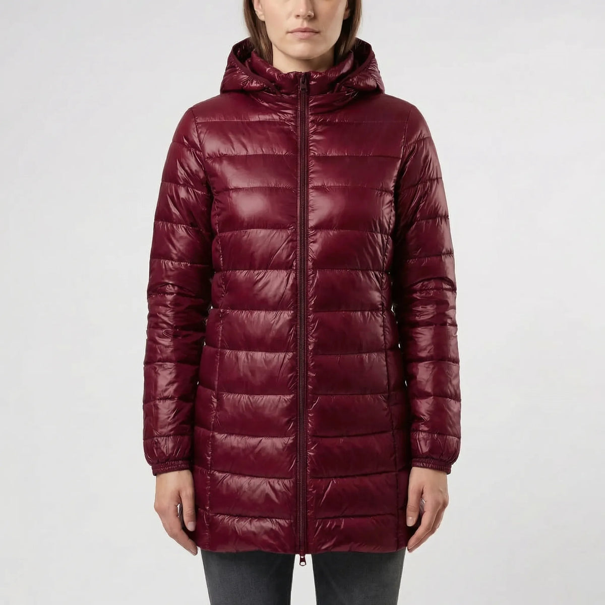 Frostlyn - Long Hooded Quilted Puffer Jacket