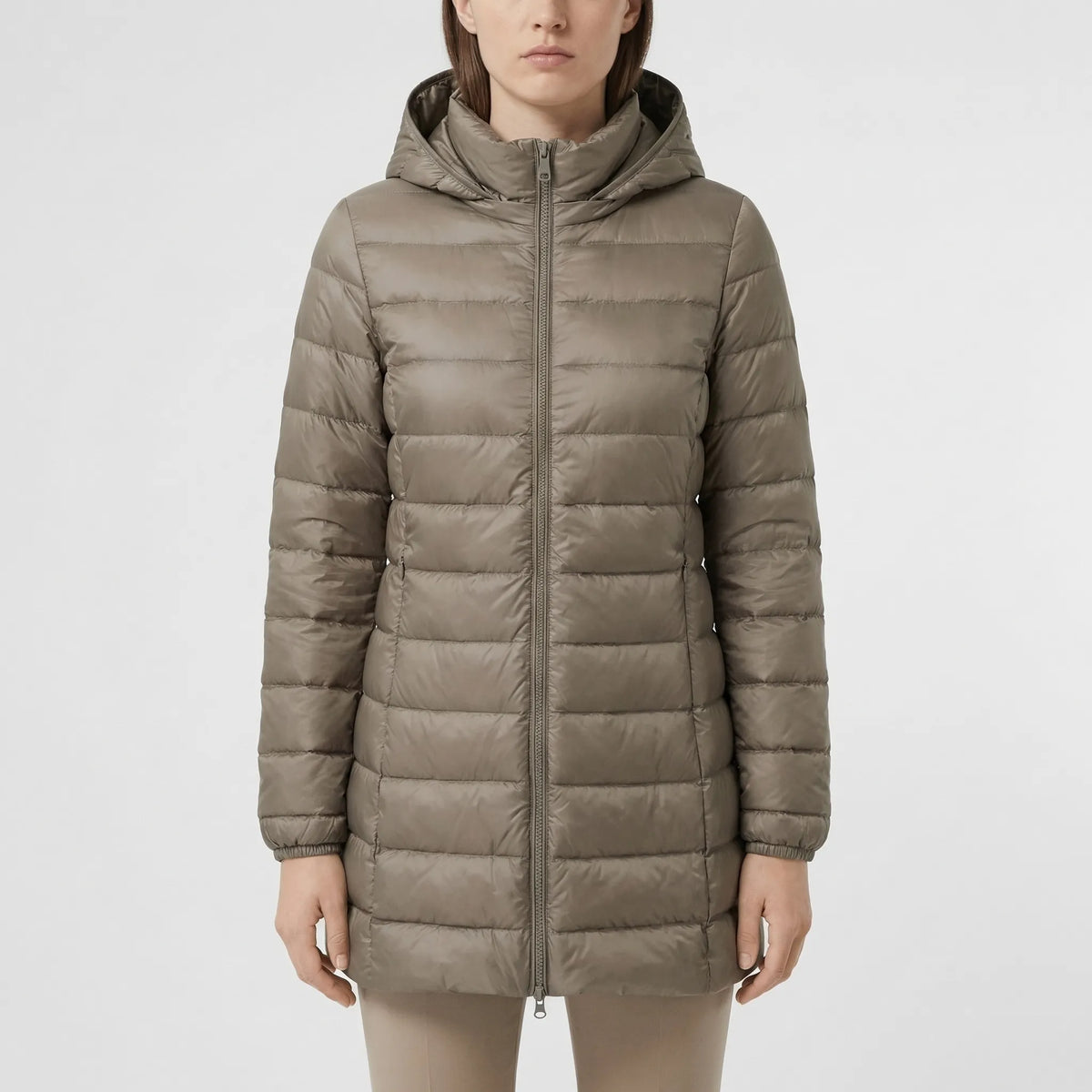 Frostlyn - Long Hooded Quilted Puffer Jacket