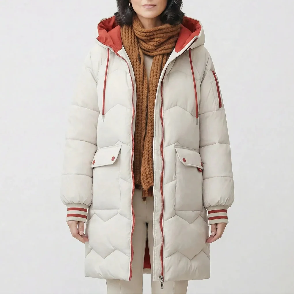 Frostova - Insulated Hooded Long Parka Coat