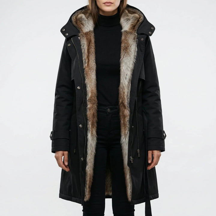 Frostva - Hooded Mid-Length Women's Parka