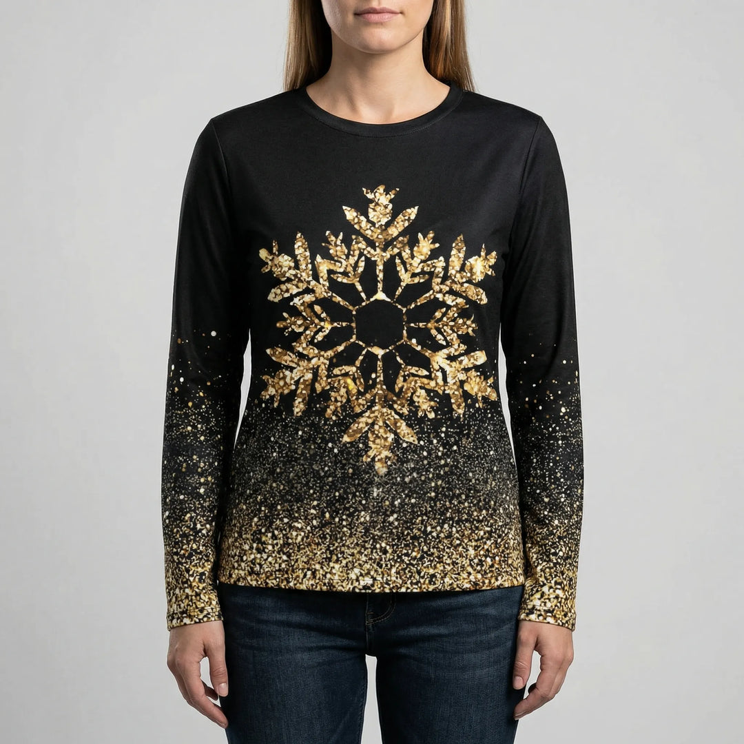 Glintfest - Long Sleeve Holiday Graphic Top